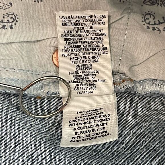 NWT Free People We The Free Avery Bermuda Denim Jean Short Size 25 Pacific Blue - Picture 11 of 13